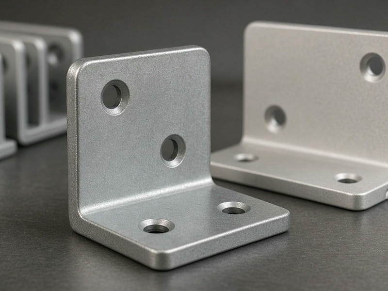 Custom angle bracket manufactured for industrial assembly